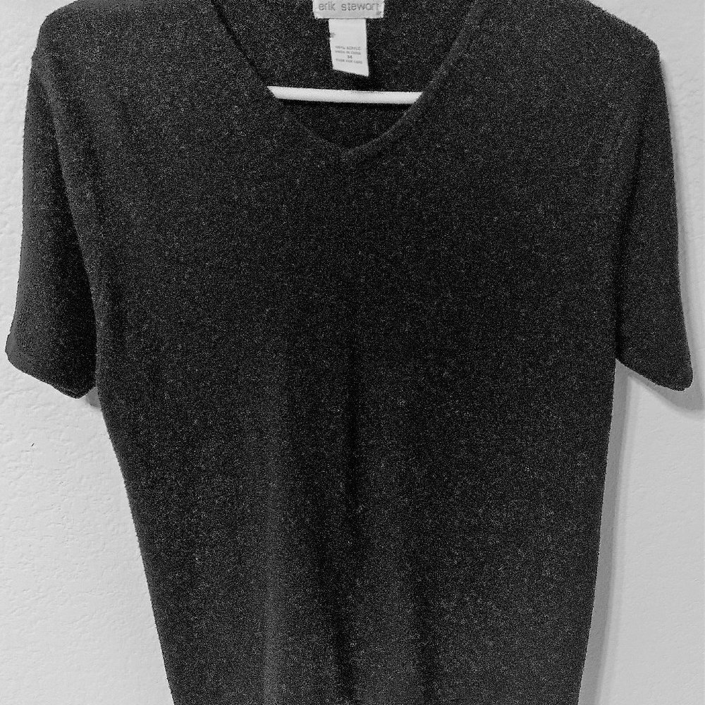 Woman's Sweater, Short Sleeved, Great Condition, Black, Medium